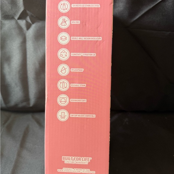 New Stanley Tan/Peach Tumbler Monster Family Design with Special Box and a Straw - Picture 14 of 14